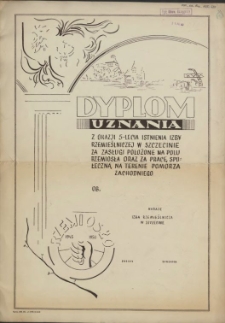 Dyplom uznania