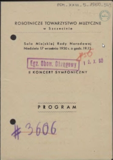 II koncert symfoniczny