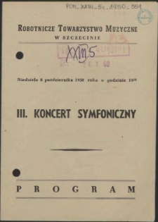 III koncert symfoniczny