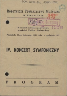 IV koncert symfoniczny