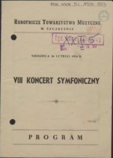 VIII koncert symfoniczny