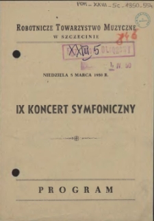 IX koncert symfoniczny