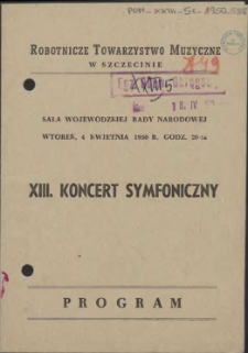 XIII koncert symfoniczny