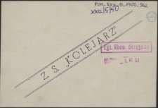 Z.S. "Kolejarz" [Inc.:] Sekcja Kobiet Koła Sportowego przy DOKP w Szczecinie urządza [...] I Wiosenną Zabawę Sportową [...]