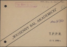 "Wiosenny bal akademicki"