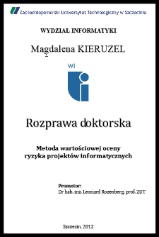 Metoda wartościowej oceny ryzyka projektów informatycznych