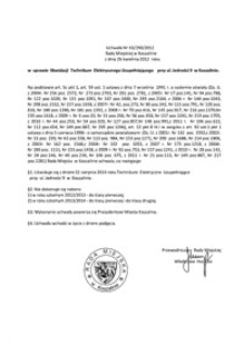 Uchwała Rady Miejskiej w Koszalinie nr XX/290/2012