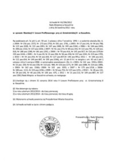 Uchwała Rady Miejskiej w Koszalinie nr XX/296/2012