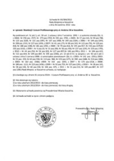 Uchwała Rady Miejskiej w Koszalinie nr XX/304/2012