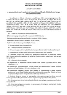 Uchwała Rady Miejskiej w Koszalinie nr XXIV/360/2012