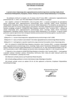 Uchwała Rady Miejskiej w Koszalinie nr XXIV/367/2012