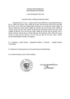 Uchwała Rady Miejskiej w Koszalinie nr XXVI/400/2012