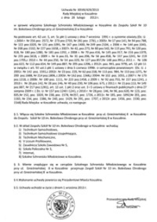 Uchwała Rady Miejskiej w Koszalinie nr XXVIII/429/2013