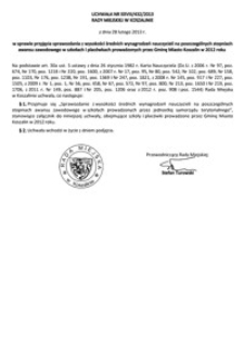 Uchwała Rady Miejskiej w Koszalinie nr XXVIII/432/2013