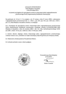 Uchwała Rady Miejskiej w Koszalinie nr XXVIII/440/2013