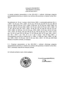 Uchwała Rady Miejskiej w Koszalinie nr XXX/460/2013