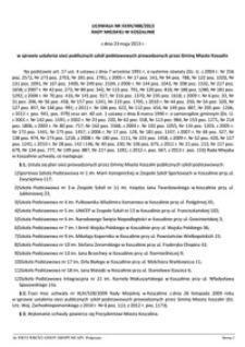 Uchwała Rady Miejskiej w Koszalinie nr XXXII/488/2013