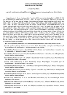 Uchwała Rady Miejskiej w Koszalinie nr XXXII/489/2013