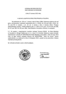 Uchwała Rady Miejskiej w Koszalinie nr XXXIV/502/2013