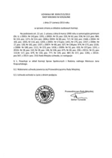 Uchwała Rady Miejskiej w Koszalinie nr XXXIV/515/2013