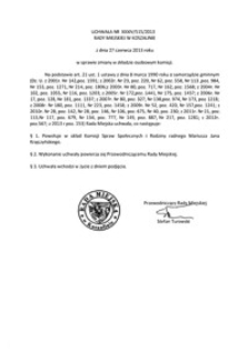 Uchwała Rady Miejskiej w Koszalinie nr XXXIV/515/2013