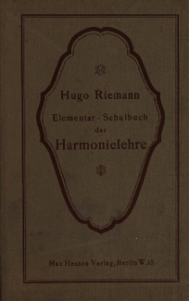 Elementar-Schulbuch der Harmonielehre