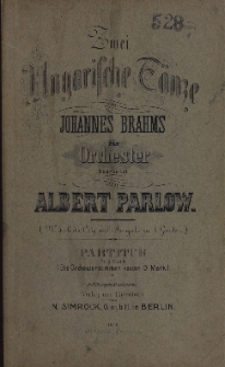 Zwei Ungarische Tänze für Orchester