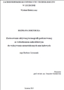 Zastosowanie aktywnej termografii podczerwonej ze wzbudzeniem mikrofalowym do wykrywania niemetalicznych min lądowych