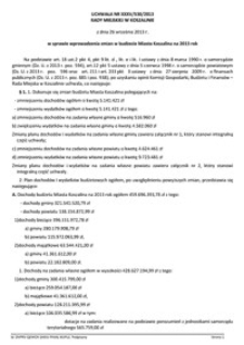 Uchwała Rady Miejskiej w Koszalinie nr XXXV/530/2013