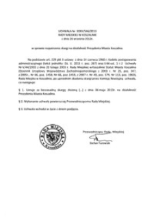 Uchwała Rady Miejskiej w Koszalinie nr XXXV/546/2013