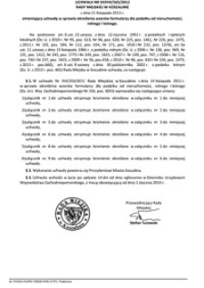 Uchwała Rady Miejskiej w Koszalinie nr XXXVII/565/2013