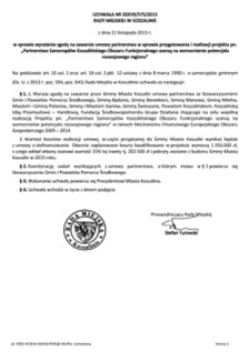 Uchwała Rady Miejskiej w Koszalinie nr XXXVII/575/2013