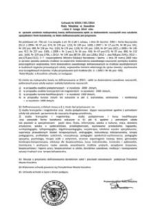 Uchwała Rady Miejskiej w Koszalinie nr XXXIX/591/2014