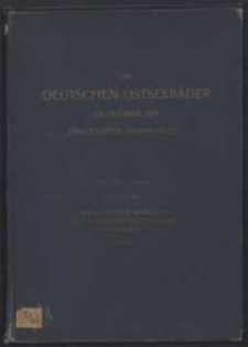 Die deutschen Ostseebäder am Anfange des zwanzigsten Jahrhunderts :Mitteilungen der Badedirektionen.