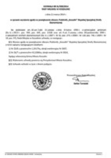 Uchwała Rady Miejskiej w Koszalinie nr XL/599/2014
