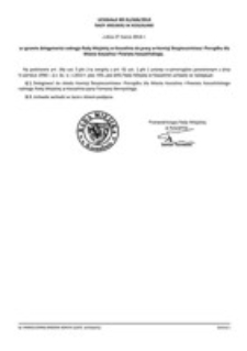 Uchwała Rady Miejskiej w Koszalinie nr XLI/606/2014