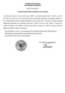 Uchwała Rady Miejskiej w Koszalinie nr XLI/615/2014