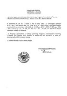 Uchwała Rady Miejskiej w Koszalinie nr XLI/620/2014