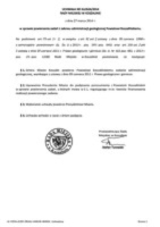 Uchwała Rady Miejskiej w Koszalinie nr XLI/624/2014