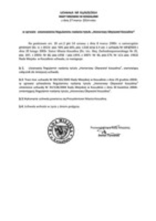 Uchwała Rady Miejskiej w Koszalinie nr XLI/629/2014