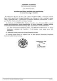 Uchwała Rady Miejskiej w Koszalinie nr XLII/640/2014