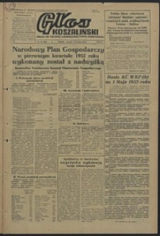 Głos Koszaliński. 1952, kwiecień, nr 98