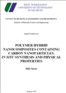 Polymer hybrid nanocomposites containing carbon nanoparticles. In situ synthesis and physical properties