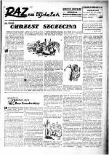 Raz na Tydzień : dodatek niedzielny Kuriera Szczecińskiego. R.2, 1947 nr 3