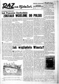 Raz na Tydzień : dodatek niedzielny Kuriera Szczecińskiego. R.2, 1947 nr 14