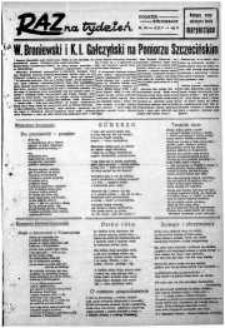 Raz na Tydzień : dodatek niedzielny Kuriera Szczecińskiego. R.2, 1947 nr 34