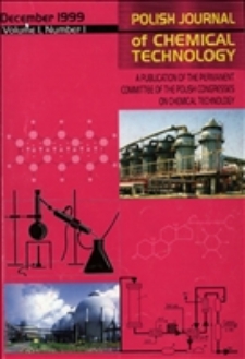 Polish Journal of Chemical Technology : a publication of the Permanent Committee of the Polish Congresses on Chemical Technology