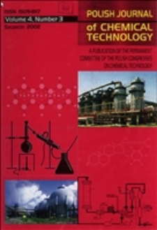 Polish Journal of Chemical Technology : a publication of the Permanent Committee of the Polish Congresses on Chemical Technology
