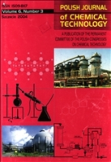Polish Journal of Chemical Technology : a publication of the Permanent Committee of the Polish Congresses on Chemical Technology