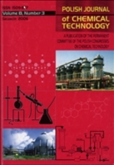 Polish Journal of Chemical Technology : a publication of the Permanent Committee of the Polish Congresses on Chemical Technology